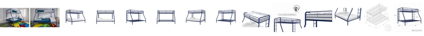 EveryRoom Cassia Twin over Full Metal Bunk Bed